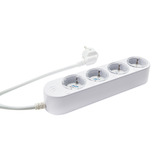 Shelly Power Strip Gen4, Multiprise Blanc, 4 prises, Wi-Fi, Bluetooth, Zigbee