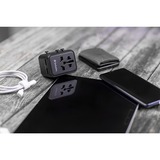 Verbatim Adaptateur universel de voyage UTA-01, Prise de voyage Noir, 2x USB-A