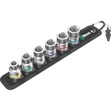 Wera Courroie C 1 Jeu de douilles Zyklop, 1/2", Clés mixtes à cliquet Noir, 7 pièces, avec fonction de maintien