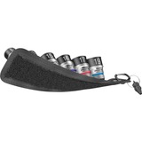 Wera Courroie C 1 Jeu de douilles Zyklop, 1/2", Clés mixtes à cliquet Noir, 7 pièces, avec fonction de maintien