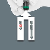 Wera Kraftform Kompakt 838 RA-R M Set 1, Set d'embouts de vissage Noir/Vert, 15 pièces