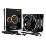 be quiet! Light Wings PWM 140 mm Triple Pack case fan, Ventilateur de boîtier Noir, 3 pièces