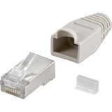 goobay RJ45 Plug, CAT 5e STP, Prise de courant Gris, 10 pièces