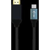 i-tec USB-C > HDMI, Adaptateur Noir, 2 mètres, 4K 60 Hz