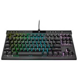 Corsair K70 RGB TKL CHAMPION SERIES clavier gaming mécanique Noir, Layout BE (AZERTY), Corsair OPX, 80% (TKL), LED RGB, TKL, PBT double-shot