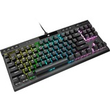 Corsair K70 RGB TKL CHAMPION SERIES clavier gaming mécanique Noir, Layout BE (AZERTY), Corsair OPX, 80% (TKL), LED RGB, TKL, PBT double-shot