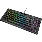 Corsair K70 RGB TKL CHAMPION SERIES clavier gaming mécanique Noir, Layout BE (AZERTY), Corsair OPX, 80% (TKL), LED RGB, TKL, PBT double-shot