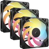Corsair RS120-R ARGB 120mm PWM Reverse Fans Triple Pack, Ventilateur de boîtier Noir, 3 Pack, Reverse, 120 mm