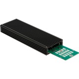 DeLOCK Boitier USB-C Combo externe pour M.2 NVMe PCIe ou SATA SSD, Boîtier disque dur Noir