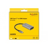 DeLOCK USB-C 3.1 Gen 1 (male) > HDMI + HD, Adaptateur Gris, 0,2 mètres, 8K