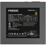 DeepCool PN850D, 850 Watt alimentation  Noir, 1x 12VHPWR, 3x PCIe