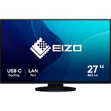 EIZO EV2795-BK 27" Moniteur Noir, 1x DisplayPort, 1x HDMI, 2x USB-C, 3x USB-A, 1x RJ-45