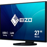 EIZO EV2795-BK 27" Moniteur Noir, 1x DisplayPort, 1x HDMI, 2x USB-C, 3x USB-A, 1x RJ-45