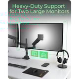 ICY BOX IB-MS702-T, Support de moniteur Noir