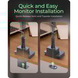 ICY BOX IB-MS702-T, Support de moniteur Noir