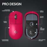 Logitech G PRO X SUPERLIGHT 2, Souris gaming Magenta, 100 - 32.000 dpi