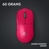Logitech G PRO X SUPERLIGHT 2, Souris gaming Magenta, 100 - 32.000 dpi