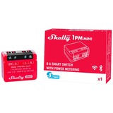 Shelly Plus 1PM Mini Gen3, Relais Rouge/Noir, Wifi