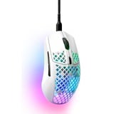 SteelSeries Aerox 3 Snow 2022, Souris gaming Blanc, 8500 dpi, LED RGB