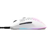 SteelSeries Aerox 3 Snow 2022, Souris gaming Blanc, 8500 dpi, LED RGB