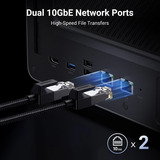 UGREEN NASync DXP6800 Pro Gris, 2x 10GbE, HDMI, Thunderbolt 4