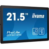iiyama ProLite OTF2216MC-B1 22" Moniteur tactile Noir, 1x DisplayPort, 1x HDMI, 1x VGA, 1x RJ-45