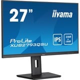 iiyama ProLite XUB2793QSU-B7 27" Moniteur  Noir, 100Hz, HDMI, DisplayPort, USB, Audio, AMD FreeSync