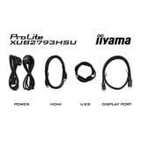 iiyama ProLite XUB2793QSU-B7 27" Moniteur  Noir, 100Hz, HDMI, DisplayPort, USB, Audio, AMD FreeSync