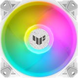 ASUS TUF Gaming TF120 ARGB ventilateur de boîtier Blanc, 120 x 120 x 25 mm, Refroidisseur d'air, 12 cm, 250 tr/min, 1900 tr/min, Blanc
