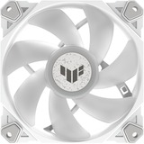ASUS TUF Gaming TF120 ARGB ventilateur de boîtier Blanc, 120 x 120 x 25 mm, Refroidisseur d'air, 12 cm, 250 tr/min, 1900 tr/min, Blanc