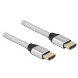 DeLOCK Ultra High Speed HDMI, Câble Argent, 3 mètres, 8K 60Hz, 48 Gbps