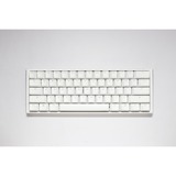 Ducky One 3 Classic Pure White Mini, clavier Blanc, Layout États-Unis, Cherry MX Brown, LED RGB, Double-shot PBT, Hot-swappable, QUACK Mechanics, 60%