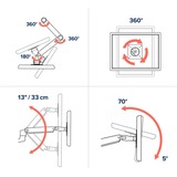 Ergotron LX Monitor Arm, Support de moniteur Noir