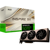 MSI GeForce RTX 5070 Ti 16G INSPIRE 3X OC, Carte graphique DLSS 4, 3x DisplayPort, 1x HDMI 2.1