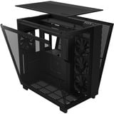 NZXT H9 Flow boîtier midi tower Noir | 2x USB-A | 1x USB-C | Verre Trempé