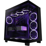 NZXT H9 Flow boîtier midi tower Noir | 2x USB-A | 1x USB-C | Verre Trempé