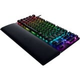 Razer Huntsman V2 TKL RGB clavier gaming mécanique Noir, Layout FR (AZERTY), Razer Clicky Optical (Purple), 80% (TKL), Double-shot PBT