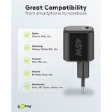 goobay 45W GaN USB-C PD Multiport Quick Charger Nano  Noir, 1x USB-C