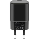 goobay Chargeur rapide USB-C PD GaN Nano (45 W) Noir, 1x USB-C, Power Delivery 3.0