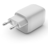 Belkin BOOSTCHARGE PRO Chargeur mural 2 ports USB-C GaN avec PPS (65 W) Blanc