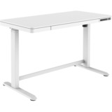 Digitus Bureau réglable en hauteur électriquement avec station de charge USB et tiroir, Table Blanc, Chine, 72 cm, 121 cm, 1200 mm, 600 mm, 1210 mm