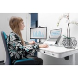 Digitus Bureau réglable en hauteur électriquement avec station de charge USB et tiroir, Table Blanc, Chine, 72 cm, 121 cm, 1200 mm, 600 mm, 1210 mm