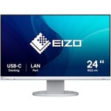 EIZO FlexScan EV2490 24" Moniteur  Blanc, HDMI, DisplayPort, 3x USB-A 3.2 (5 Gbit/s), USB-B, 2x USB-C, RJ-45