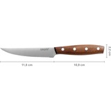 Fiskars Couteau à Tomates/steak Norr 12 cm Marron/en acier inoxydable