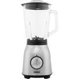 Princess 212091 Blender Inox 1000 Acier inoxydable brossé/Noir, Mixeur de cuisine, Fonction d'impulsion, Pileur de glace, 1 m, 1000 W, Acier