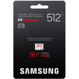 Samsung P9 Express 512 Go microSDXC Express, Carte mémoire Blanc, UHS-I U3, V30