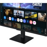 Samsung Smart Monitor M5 M50F 27" Noir, 2x HDMI, 2x USB-A, 2x HDMI, USB-A, Wi-Fi 5, BT