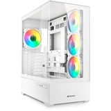 Sharkoon AK6 RGB boîtier midi tower Blanc | 2x USB-A | 1x USB-C | RGB | Window