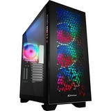 Sharkoon ELITE SHARK CA300H boîtier big tower Noir | 2x USB-A | 1x USB-C | RGB | Window