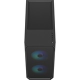Fractal Design Focus 2 RGB TG Clear Tint boîtier midi tower Noir | 2x USB-A | RGB | Window